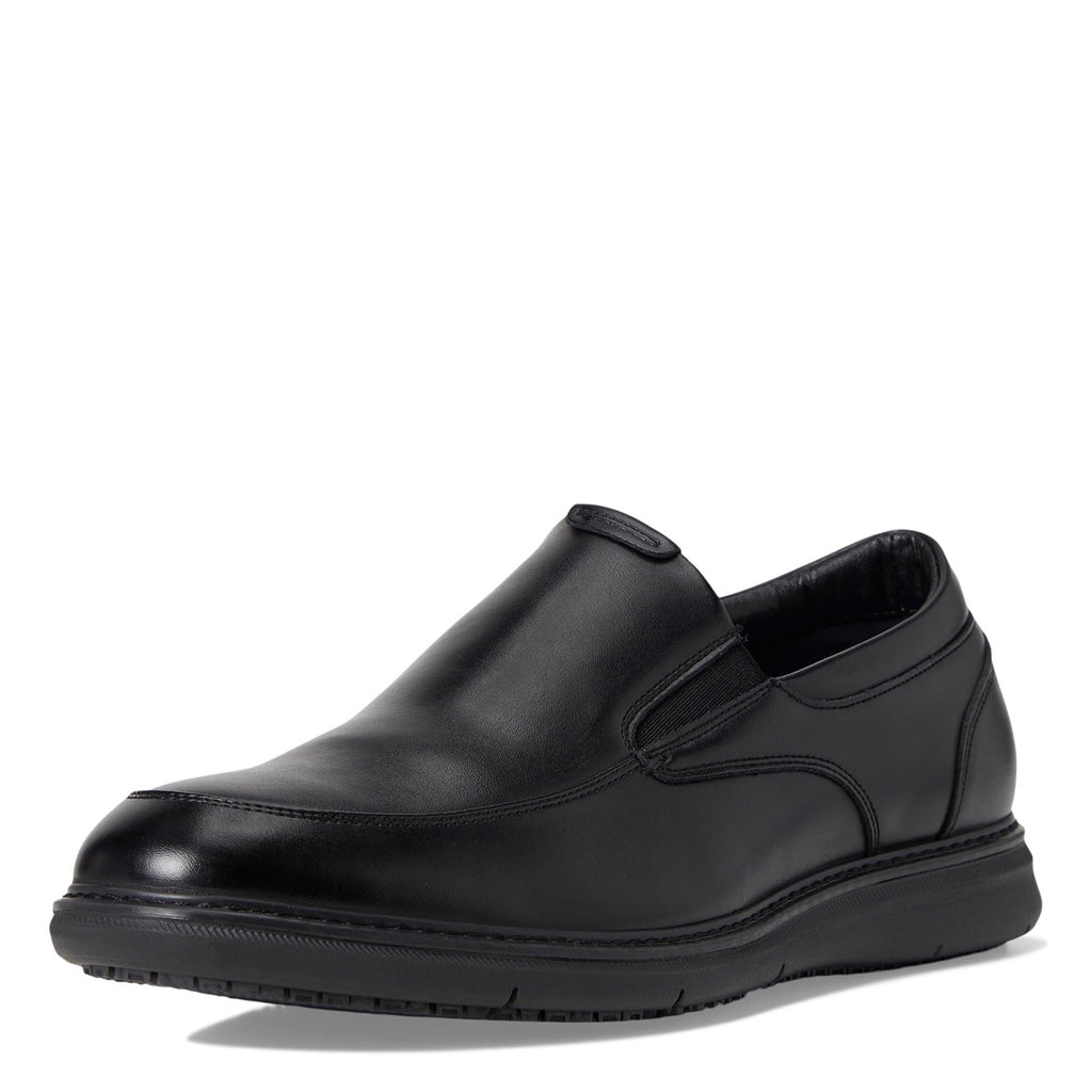 Men's Nunn Bush Chase Work Moc Toe Slip-On BLACK 85127-001