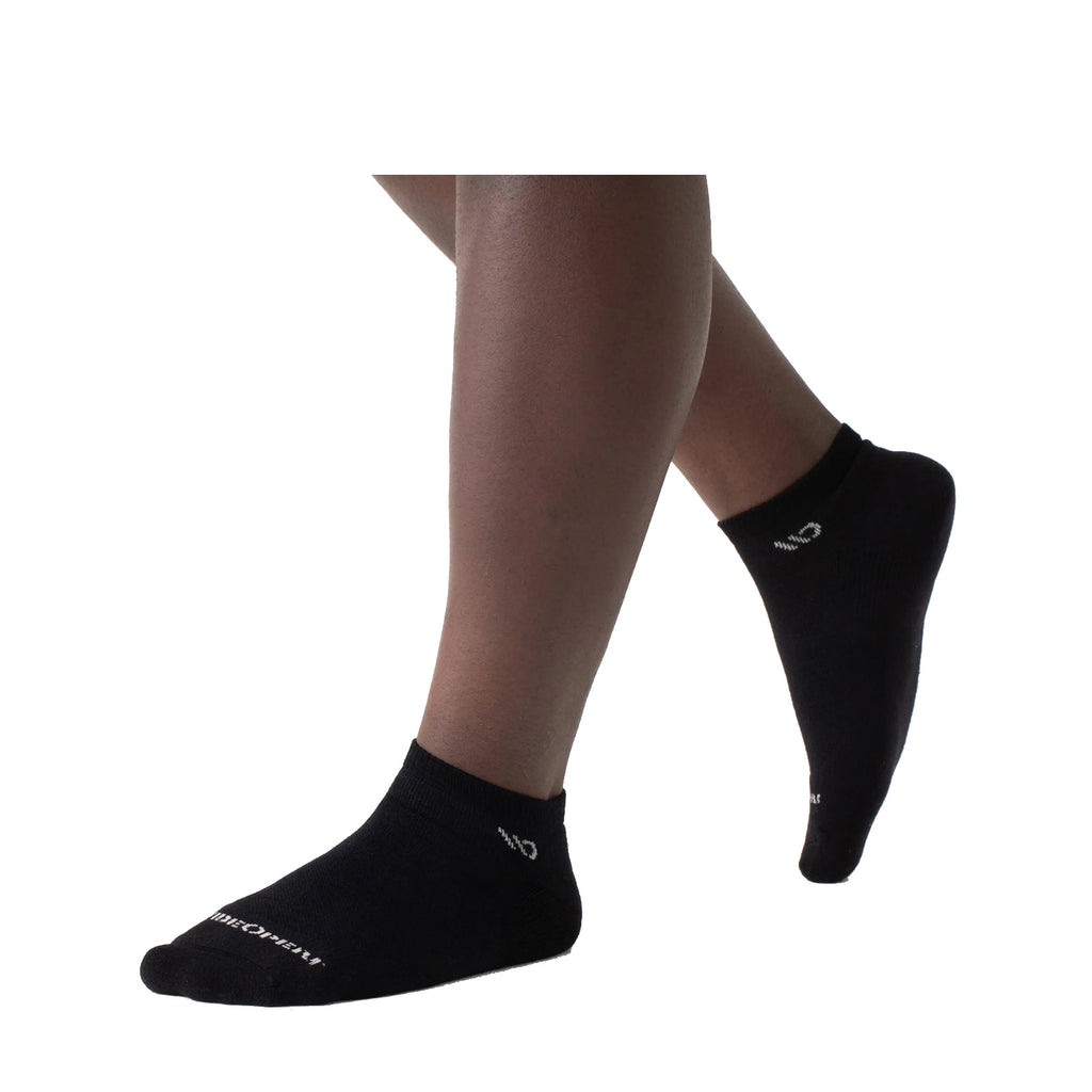 Men's Wide Open Cushioned Solid No Show Socks - 1 Pair BLACK 9000-BLACK