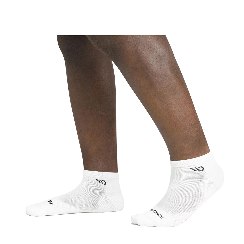 Men's Wide Open Cushioned Solid No Show Socks - 1 Pair WHITE 9000-WHITE