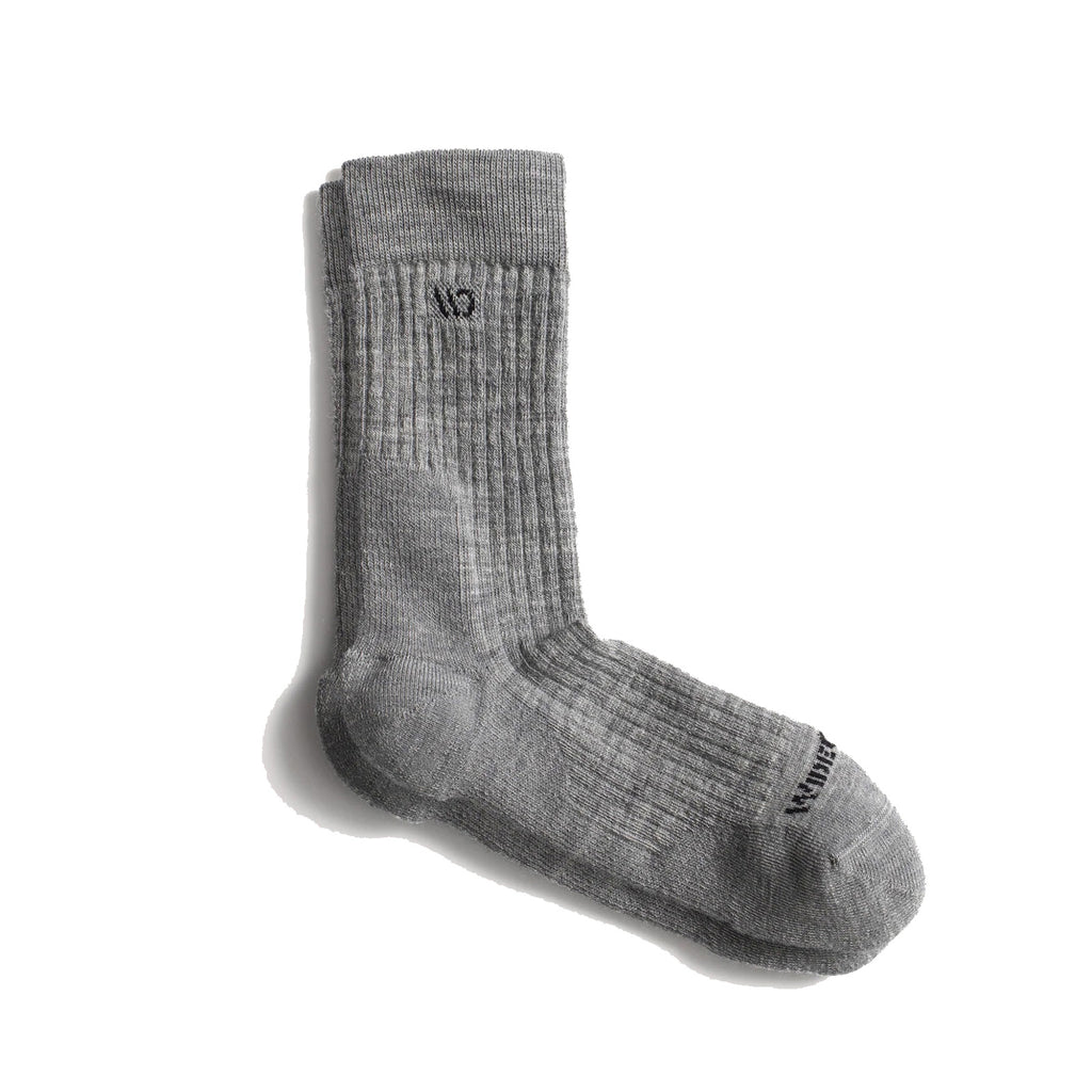 Men's Wide Open Cushioned Micro Crew Socks - 1 Pair GREY 9001-LTGRAY