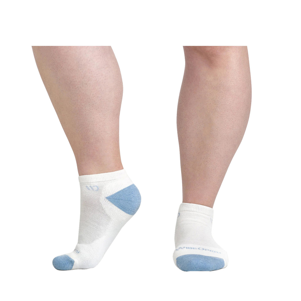 Women's Wide Open Cushioned Solid No Show Socks - 1 Pair WHITE 9500-WHITE