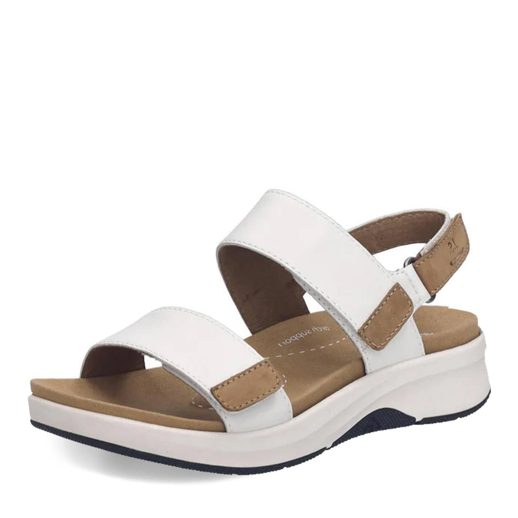 Women's Josef Seibel Estelle 04 Sandal WHITE / NUT 97304-510094