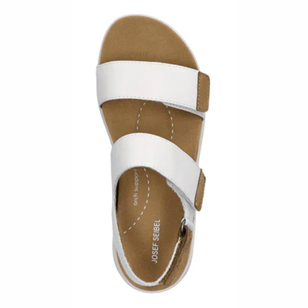 Women's Josef Seibel Estelle 04 Sandal WHITE / NUT 97304-510094