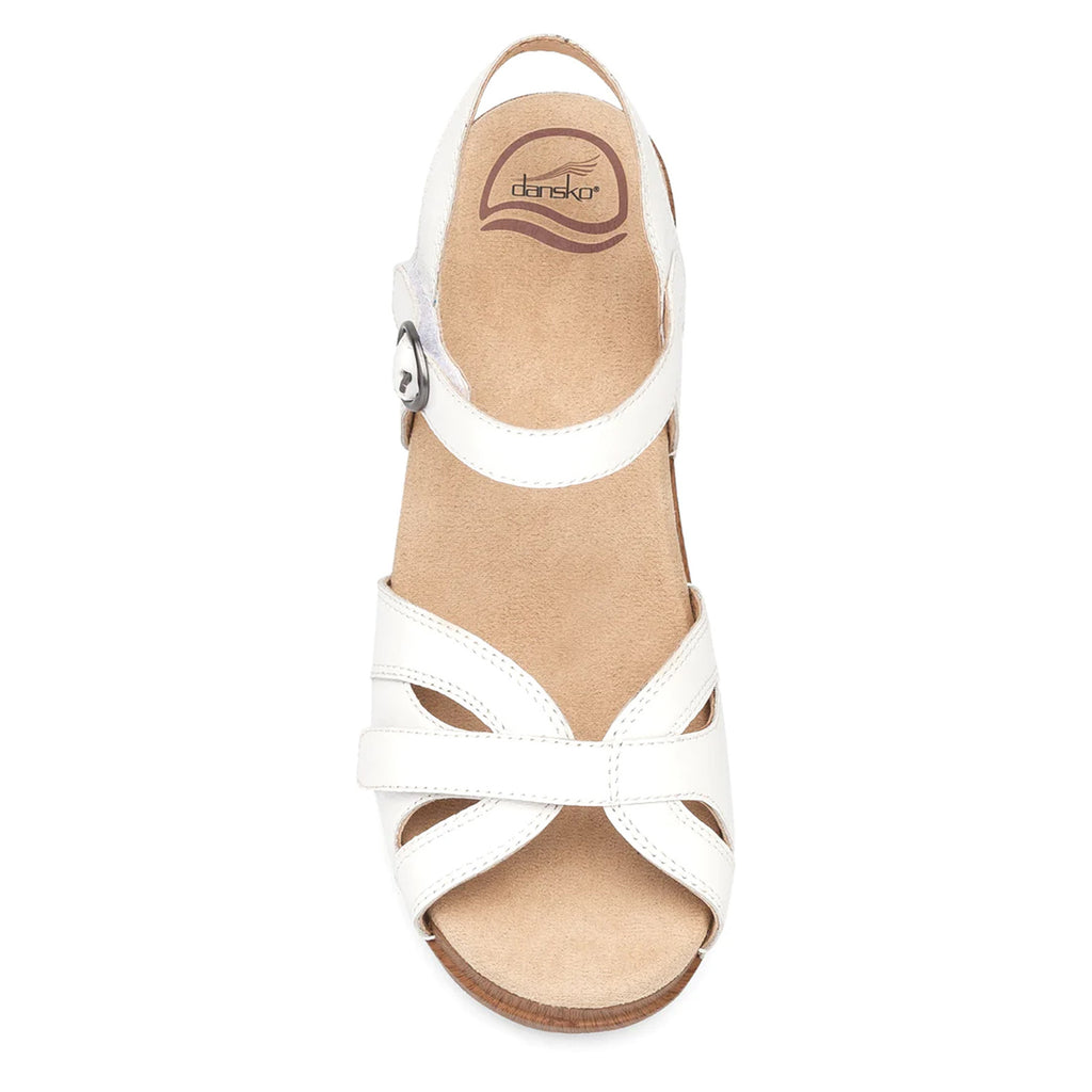 Peltz Shoes  Women's Dansko Season Sandal White 9849-012200