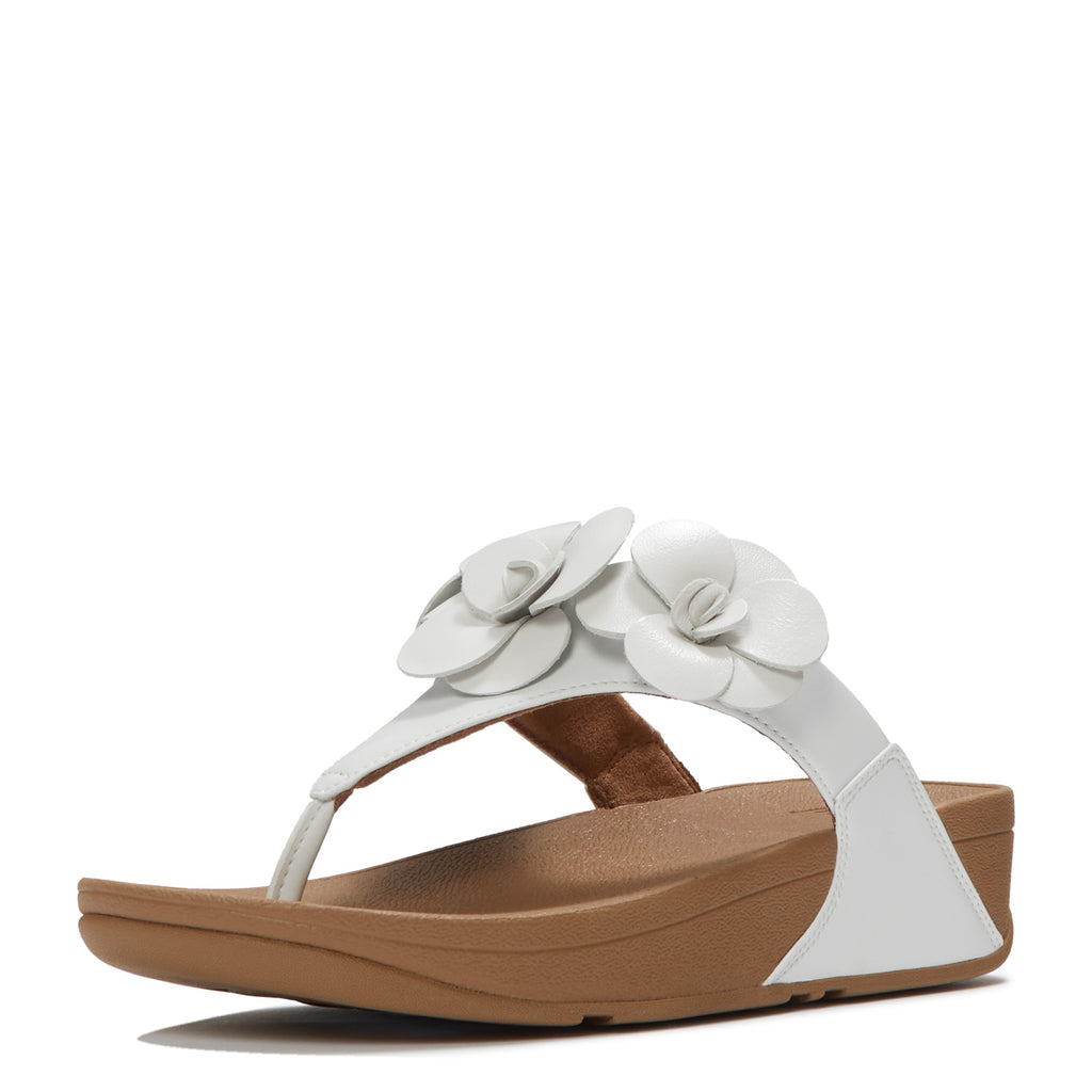 Women's FitFlop Lulu Flower Thong Sandal URBAN WHITE A4N-194