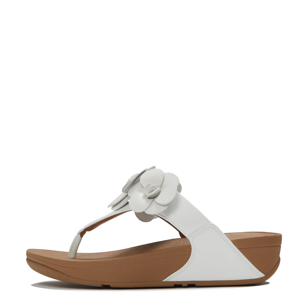 Women's FitFlop Lulu Flower Thong Sandal URBAN WHITE A4N-194