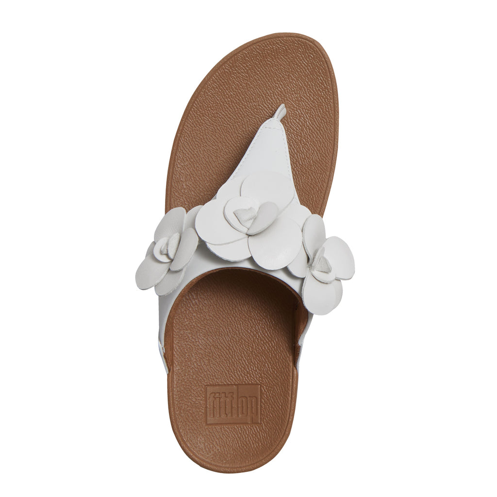 Women's FitFlop Lulu Flower Thong Sandal URBAN WHITE A4N-194
