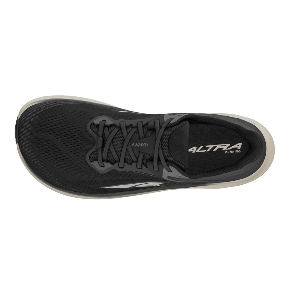 Men's Altra Torin 8 Running Shoe - Wide Width BLACK/OFF WHITE AL0A85QJ-010