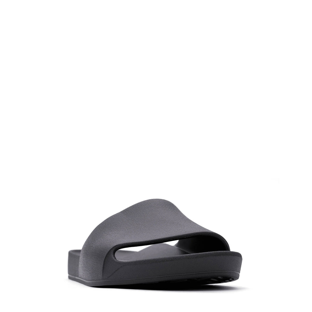 Unisex Archies Arch Support Slide BLACK ARSBLK
