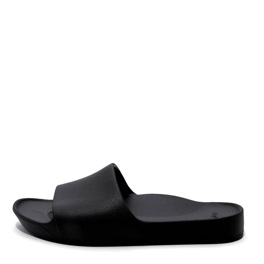 Unisex Archies Arch Support Slide BLACK ARSBLK