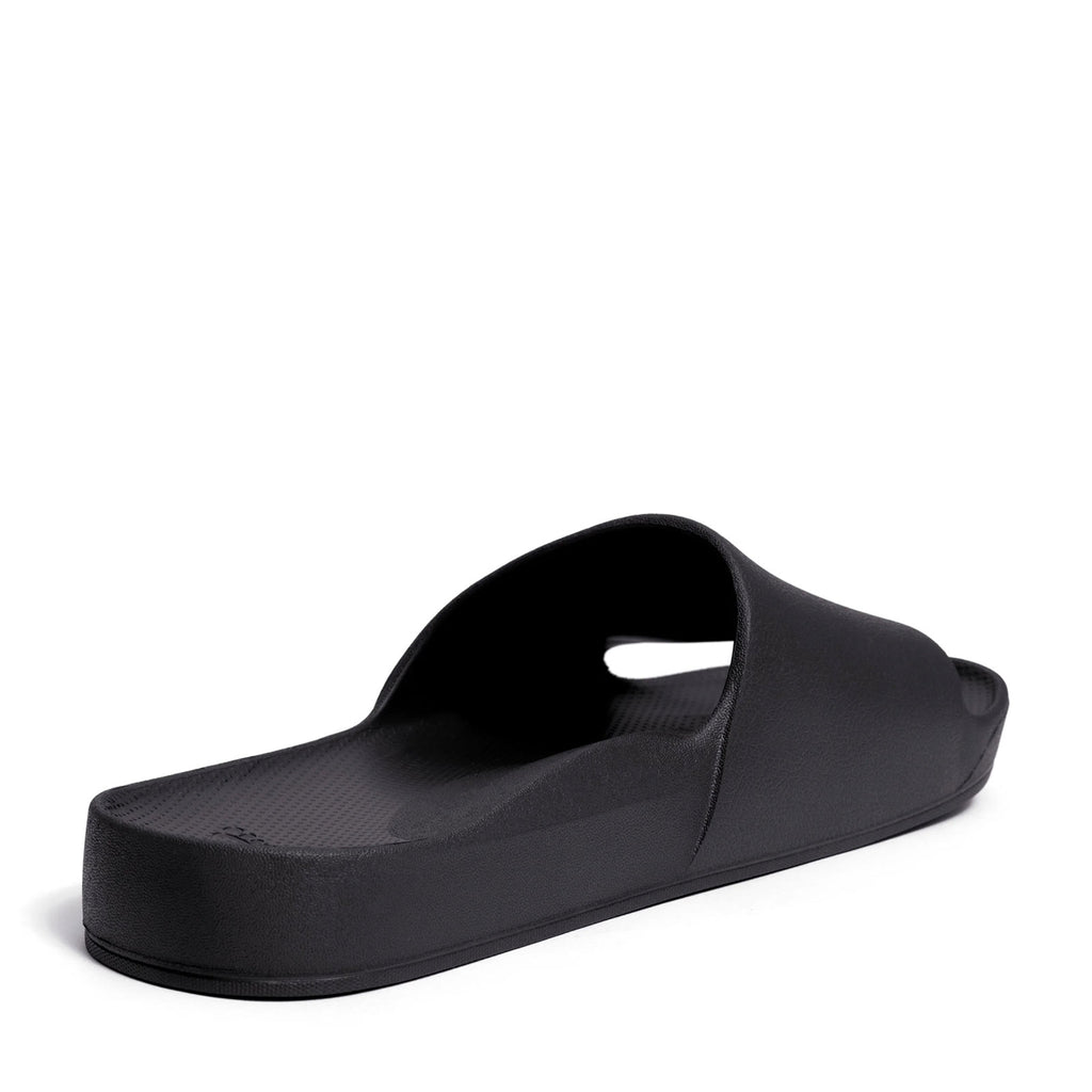 Unisex Archies Arch Support Slide BLACK ARSBLK