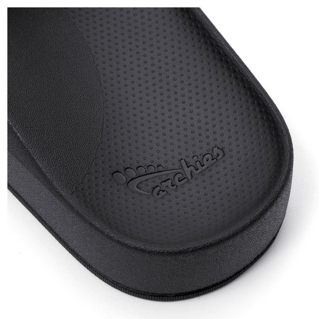 Unisex Archies Arch Support Slide BLACK ARSBLK