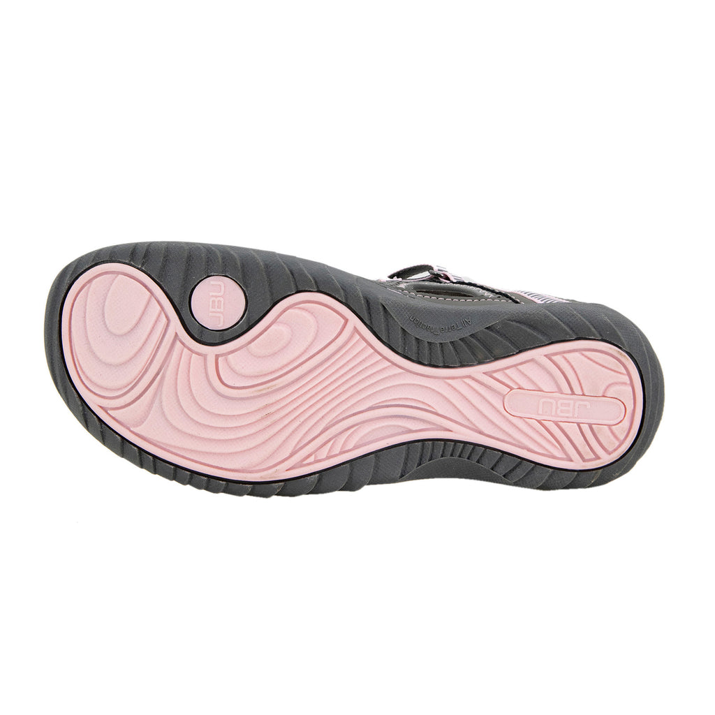 Women's JBU by Jambu Tahoe MJ Slip-On - Wide Width GREY/PETAL B2TMJ19W