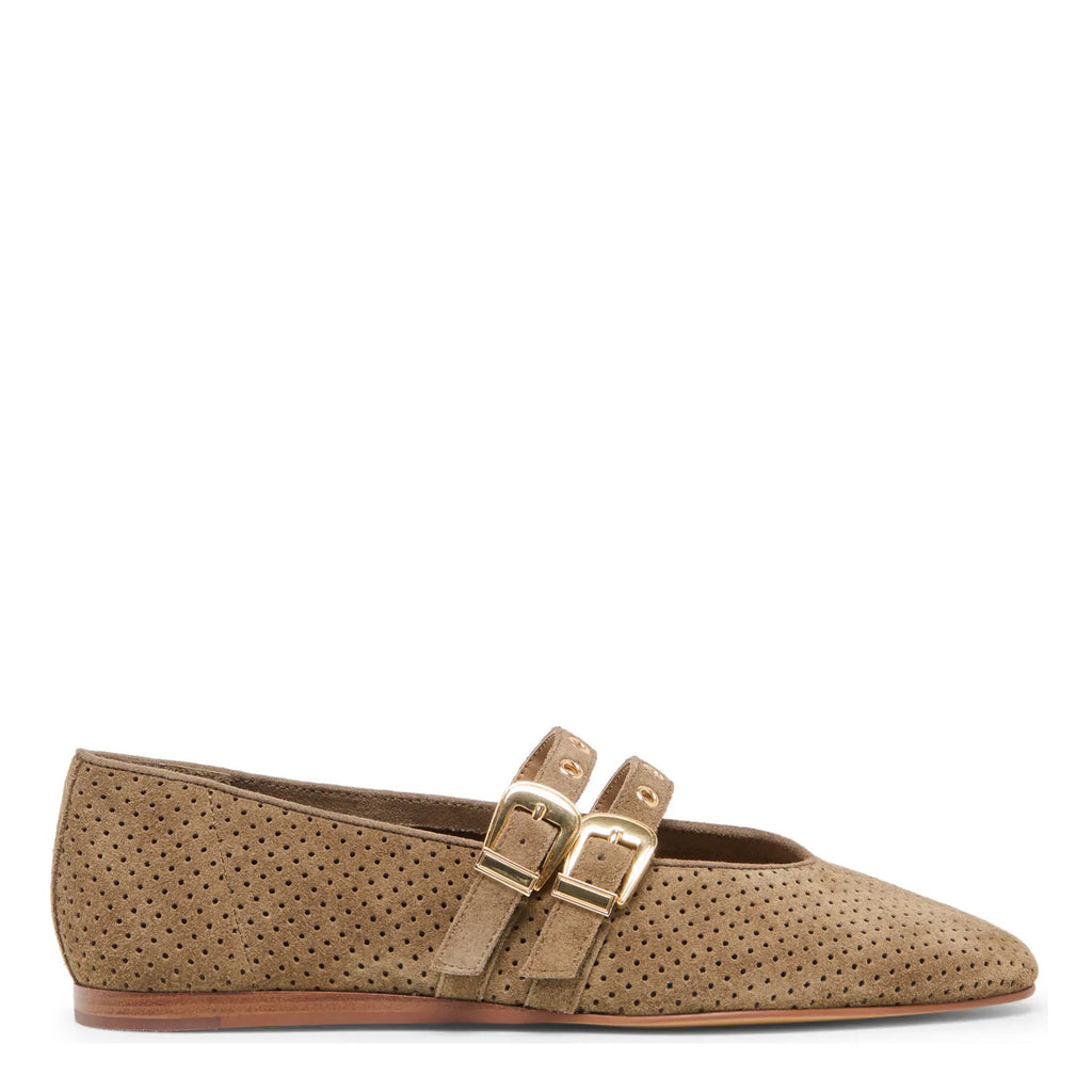 Women's Dolce Vita Baylee Grommet Flat OLIVE BAYLEEG-OLIVE