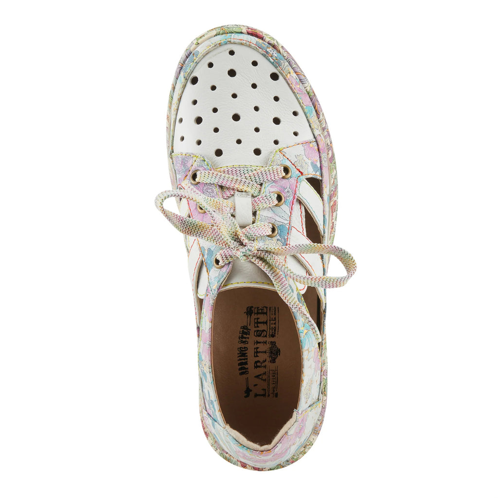 Women's L'Artiste by Spring Step Bodes Sneaker WHITE MULTI BODES-WM