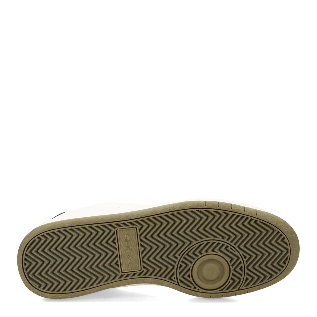 Men's Ben Sherman Martin Sneaker WHITE WHISPER GREY ARMY WHITE BSMMARTV-1806