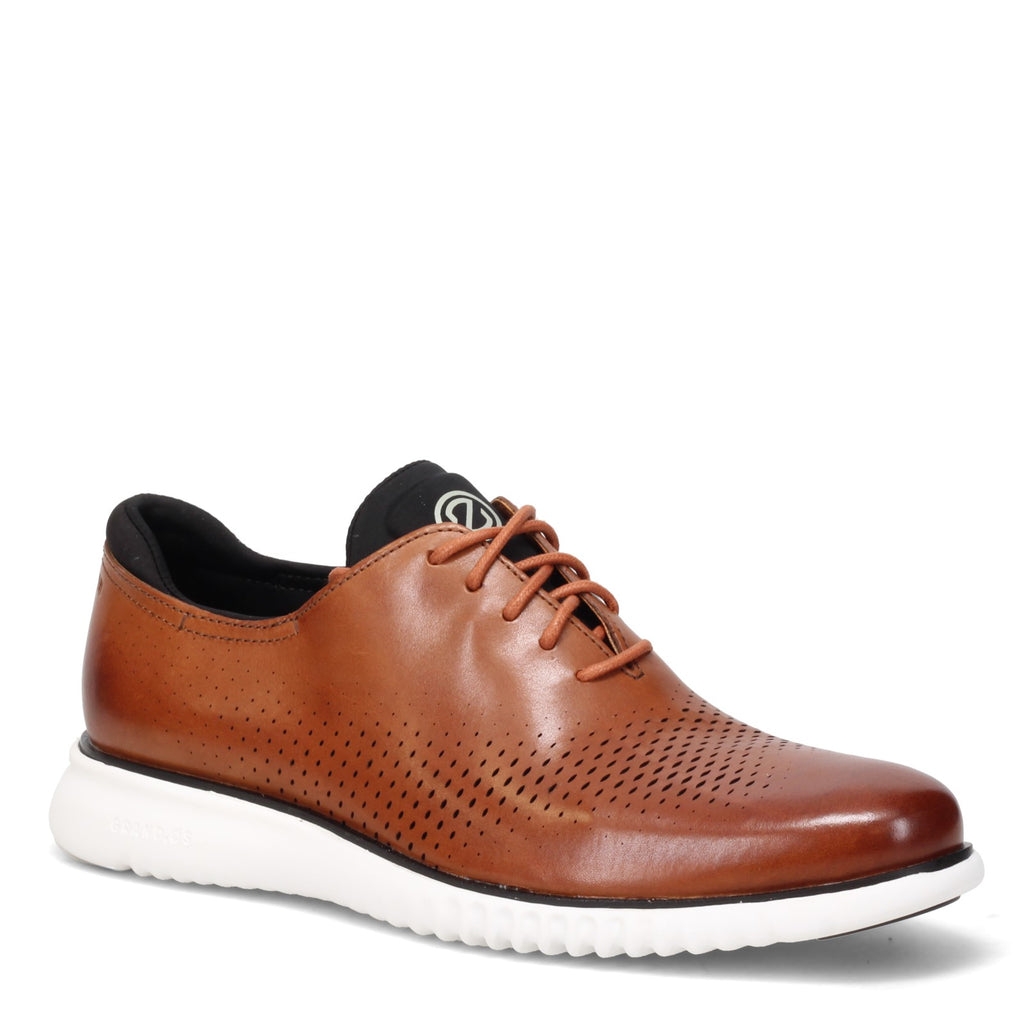 Men's Cole Haan 2.0 ZEROGRAND Laser Oxford TAN/WHITE C27879