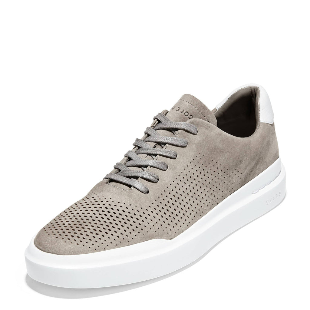 Men's Cole Haan Grandpro Rally Laser Cut Sneaker IRONSTONE/OPTIC WHITE C31220