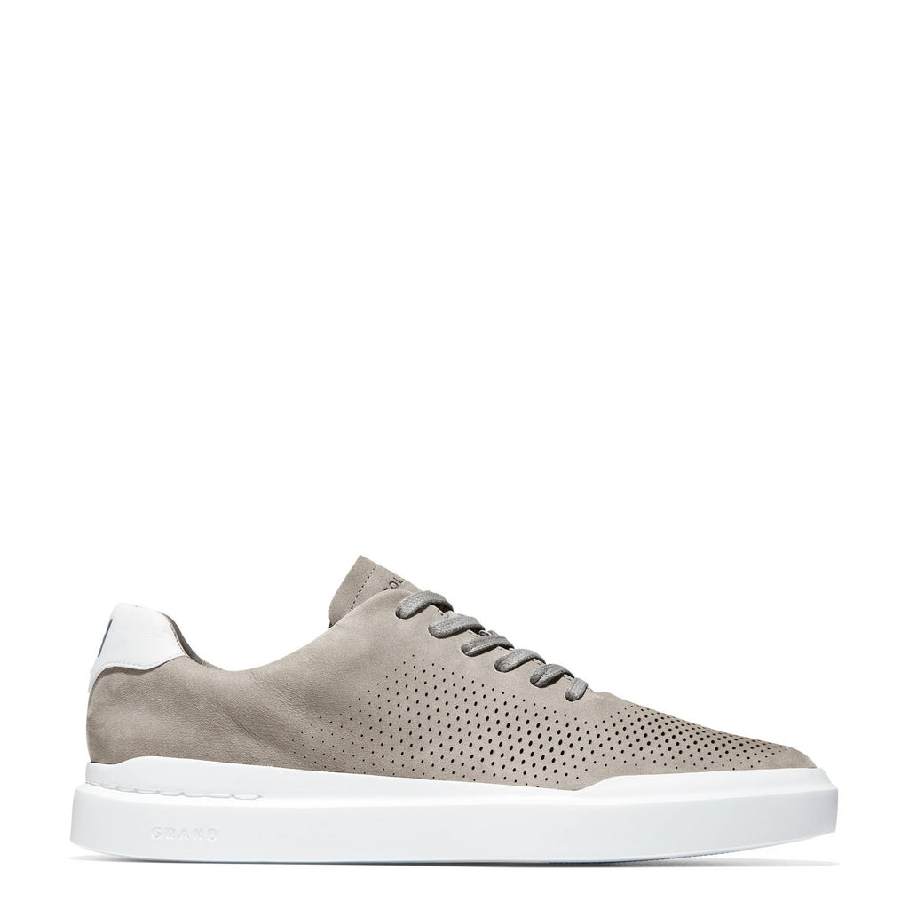 Men's Cole Haan Grandpro Rally Laser Cut Sneaker IRONSTONE/OPTIC WHITE C31220