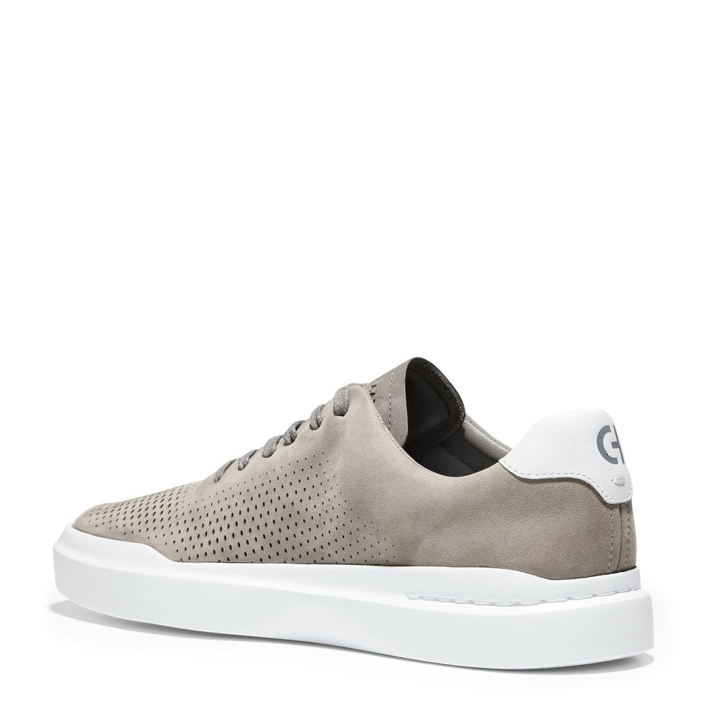 Men's Cole Haan Grandpro Rally Laser Cut Sneaker IRONSTONE/OPTIC WHITE C31220
