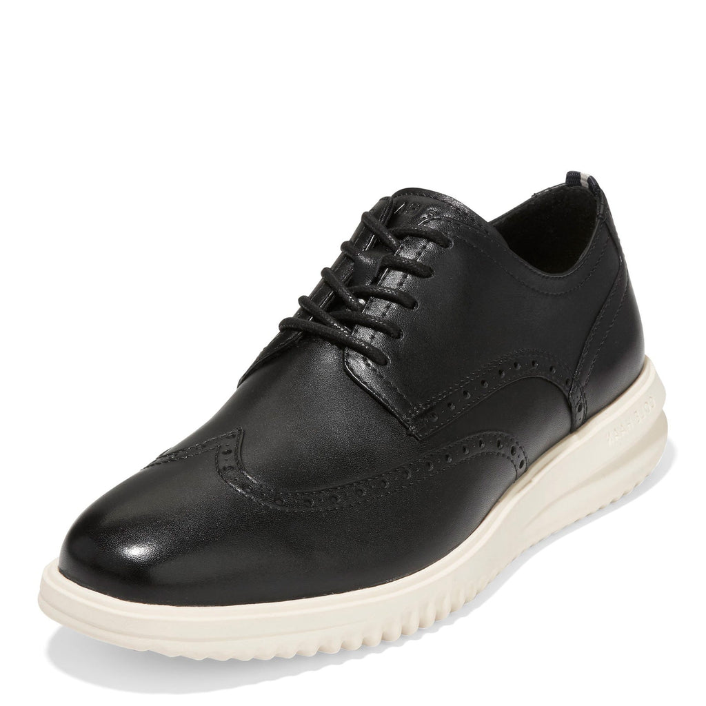 Men's Cole Haan Grand+ Wingtip Oxford BLACK/IVORY C38712