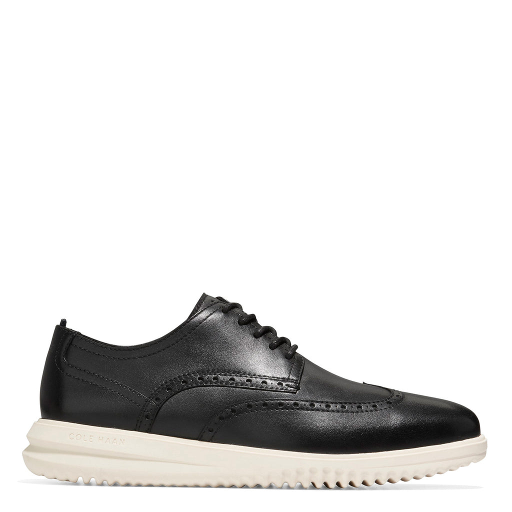Men's Cole Haan Grand+ Wingtip Oxford BLACK/IVORY C38712