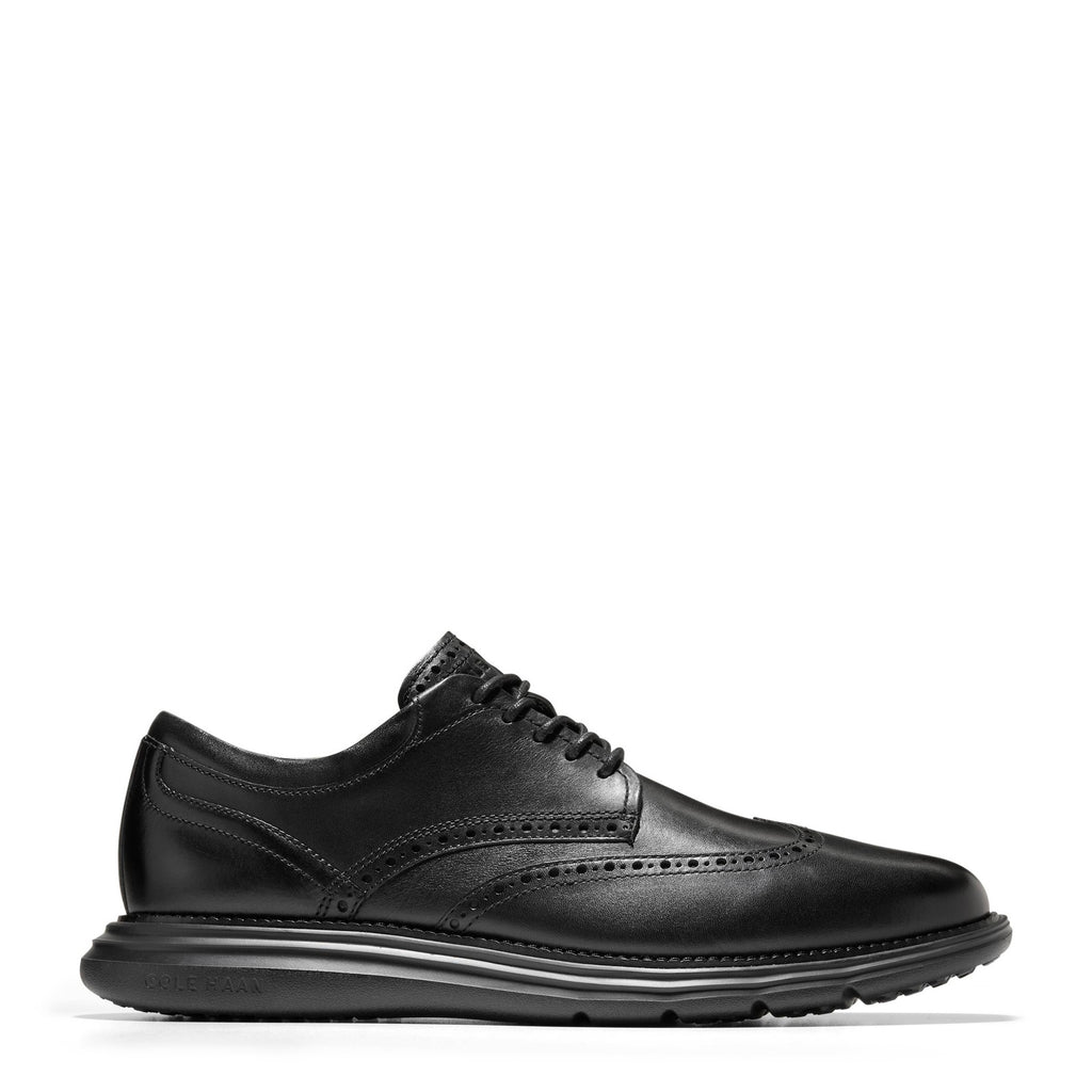 Men's Cole Haan Grand+ Ultra Wingtip Oxford SOLID BLACK C42296