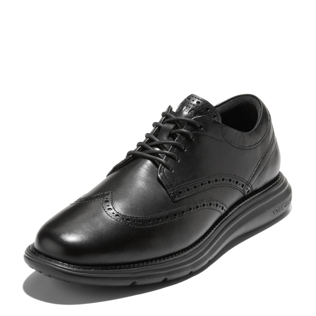 Men's Cole Haan Grand+ Ultra Wingtip Oxford SOLID BLACK C42296