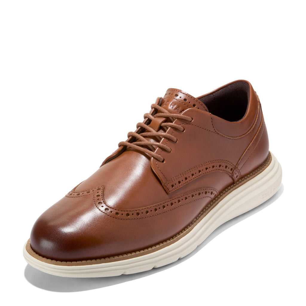 Men's Cole Haan Grand+ Ultra Wingtip Oxford BRITISH TAN C42299
