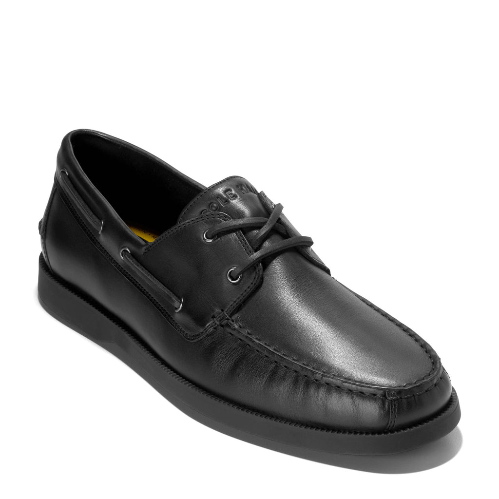 Men's Cole Haan Grand+ Bowside Boat Shoe SOLID BLACK C42303