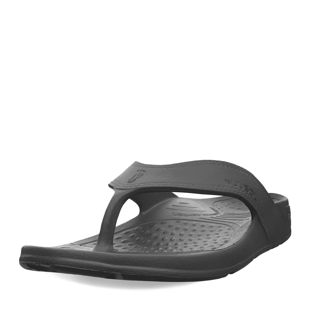 Unisex NuuSol Recovery Flip Flop BLACK CA-17