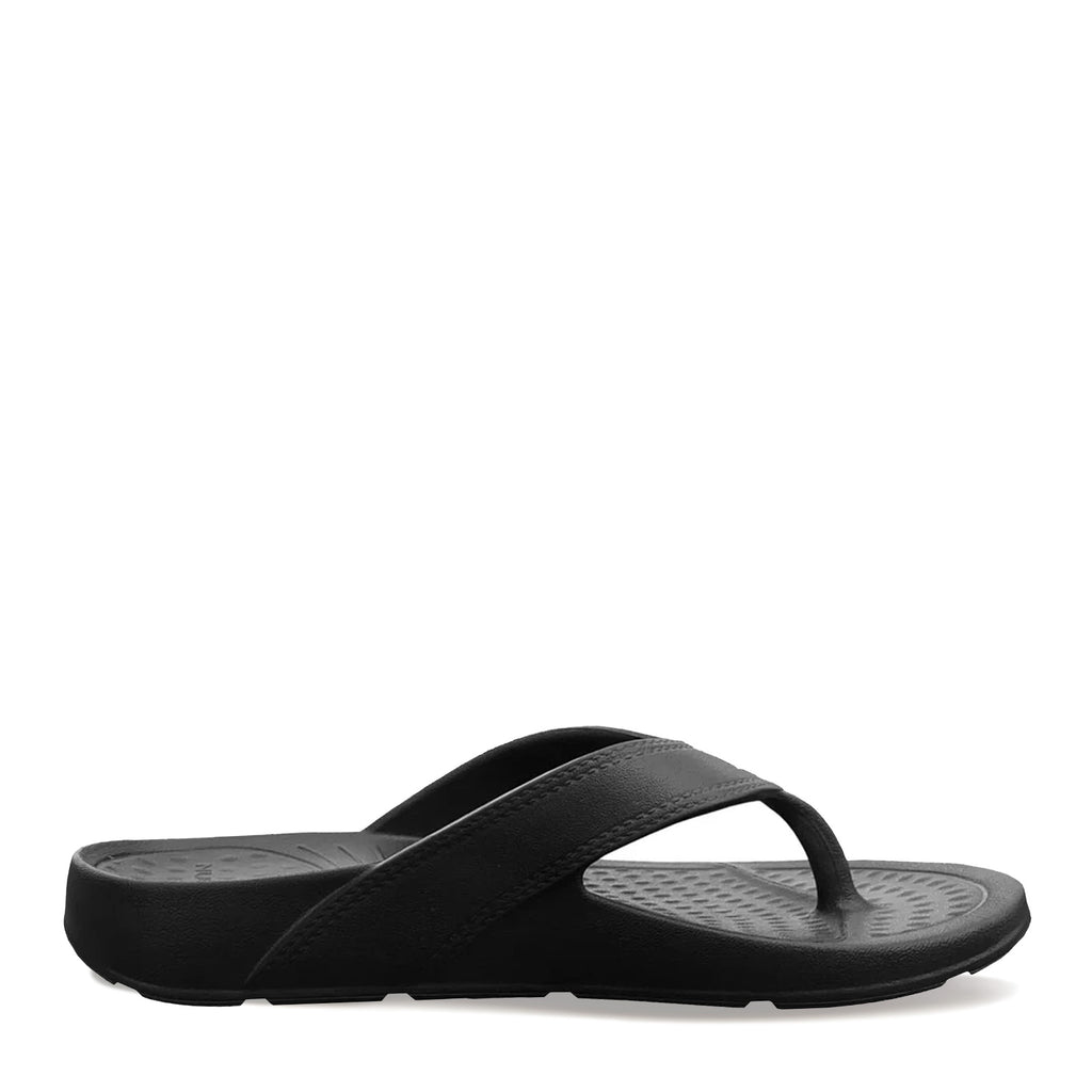 Unisex NuuSol Recovery Flip Flop BLACK CA-17
