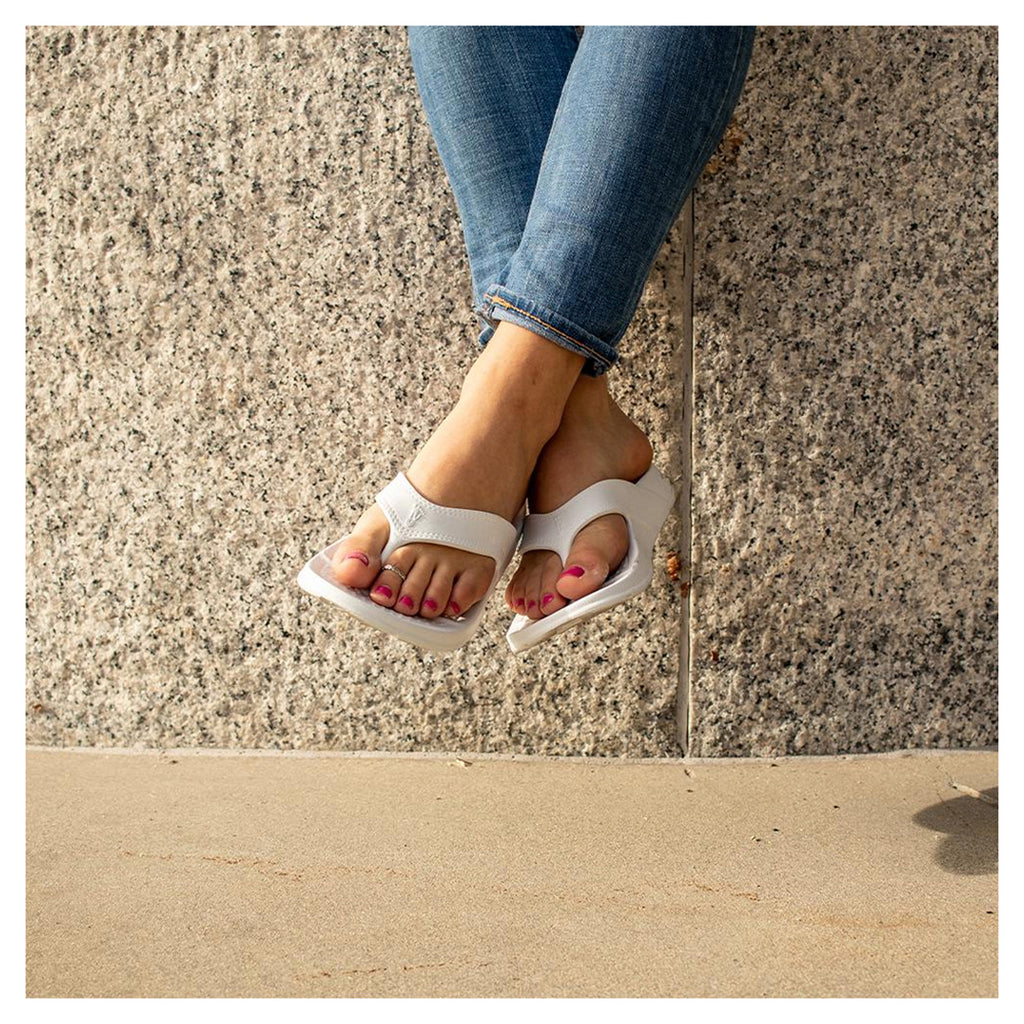 Unisex NuuSol Recovery Flip Flop WHITE WATER CA-23