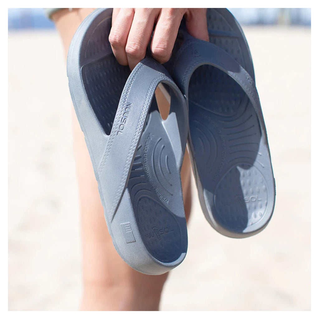 Unisex NuuSol Recovery Flip Flop SLATE GREY CA-30