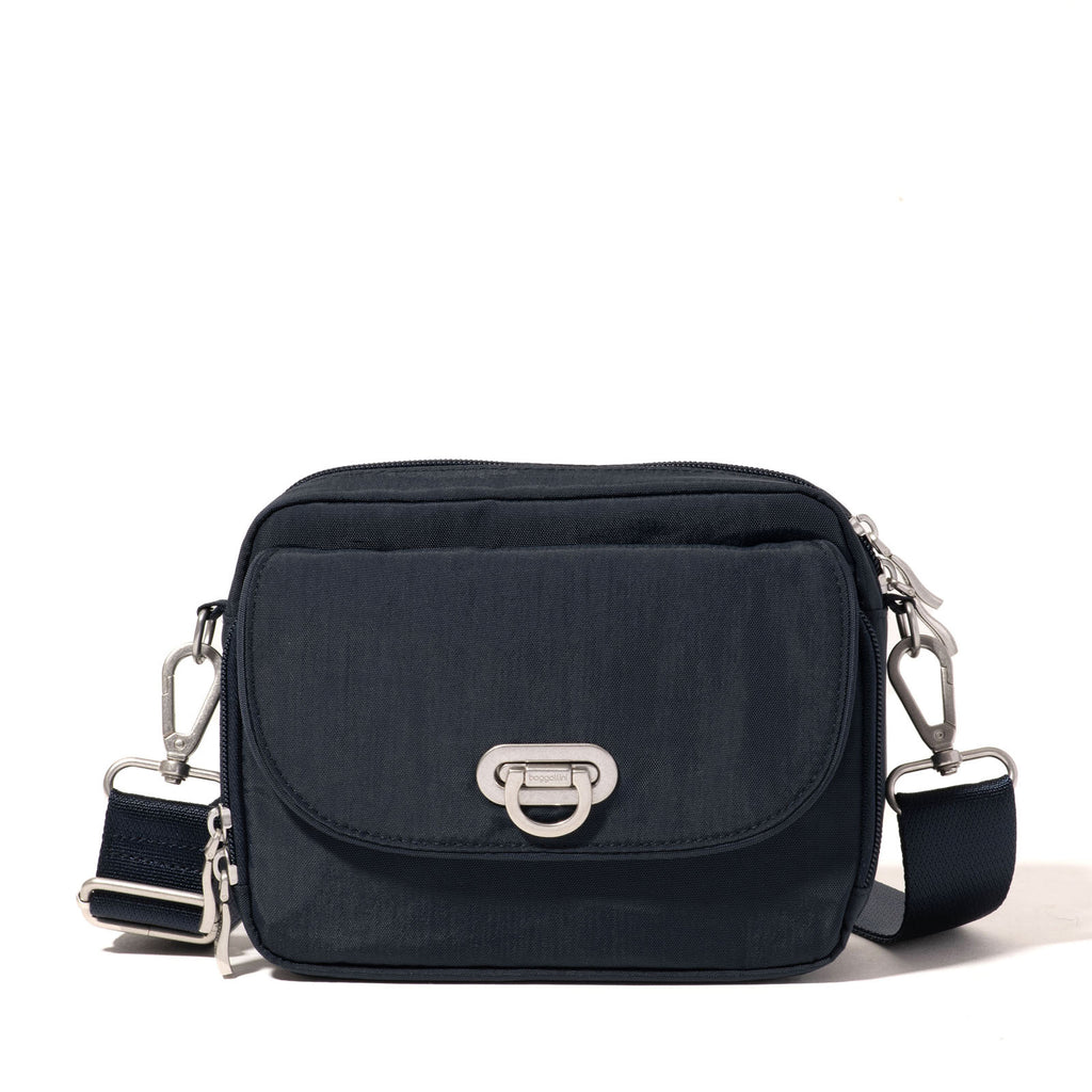 Baggallini Coastal Flip Lock Camera Bag Crossbody FRENCH NAVY CCC955-FRNAVY