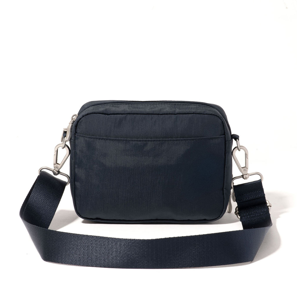 Baggallini Coastal Flip Lock Camera Bag Crossbody FRENCH NAVY CCC955-FRNAVY
