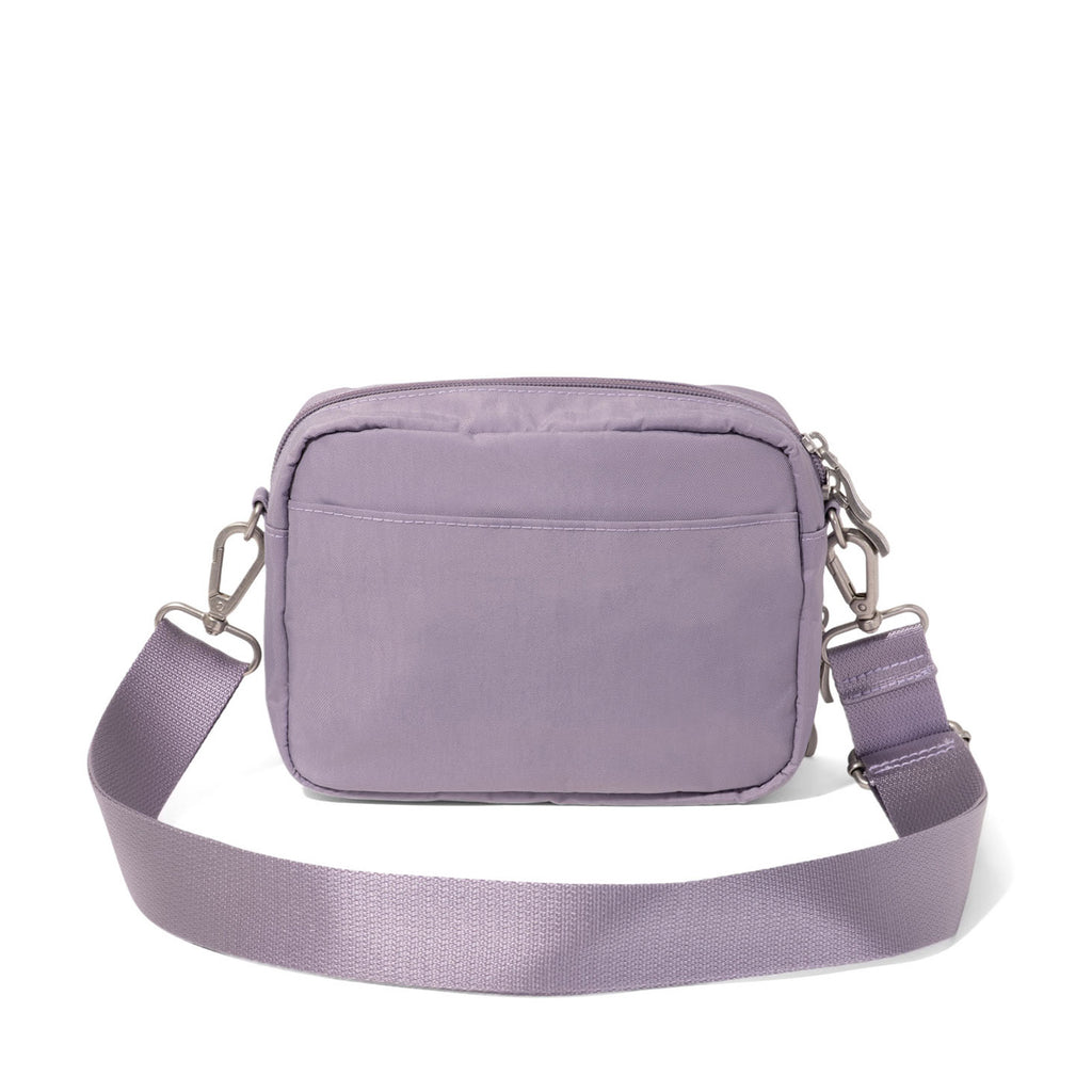 Baggallini Coastal Flip Lock Camera Bag Crossbody LILAC CCC955-LILAC