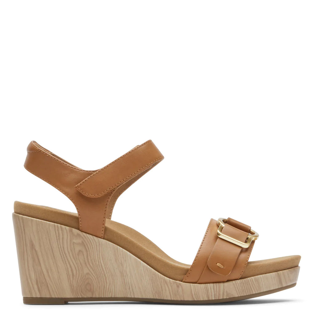 Women's Rockport Briah II Two Band Sandal BROWN CJ1070