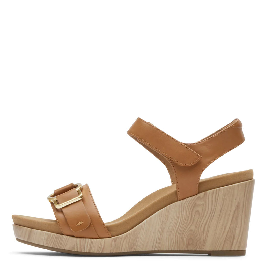 Women's Rockport Briah II Two Band Sandal BROWN CJ1070