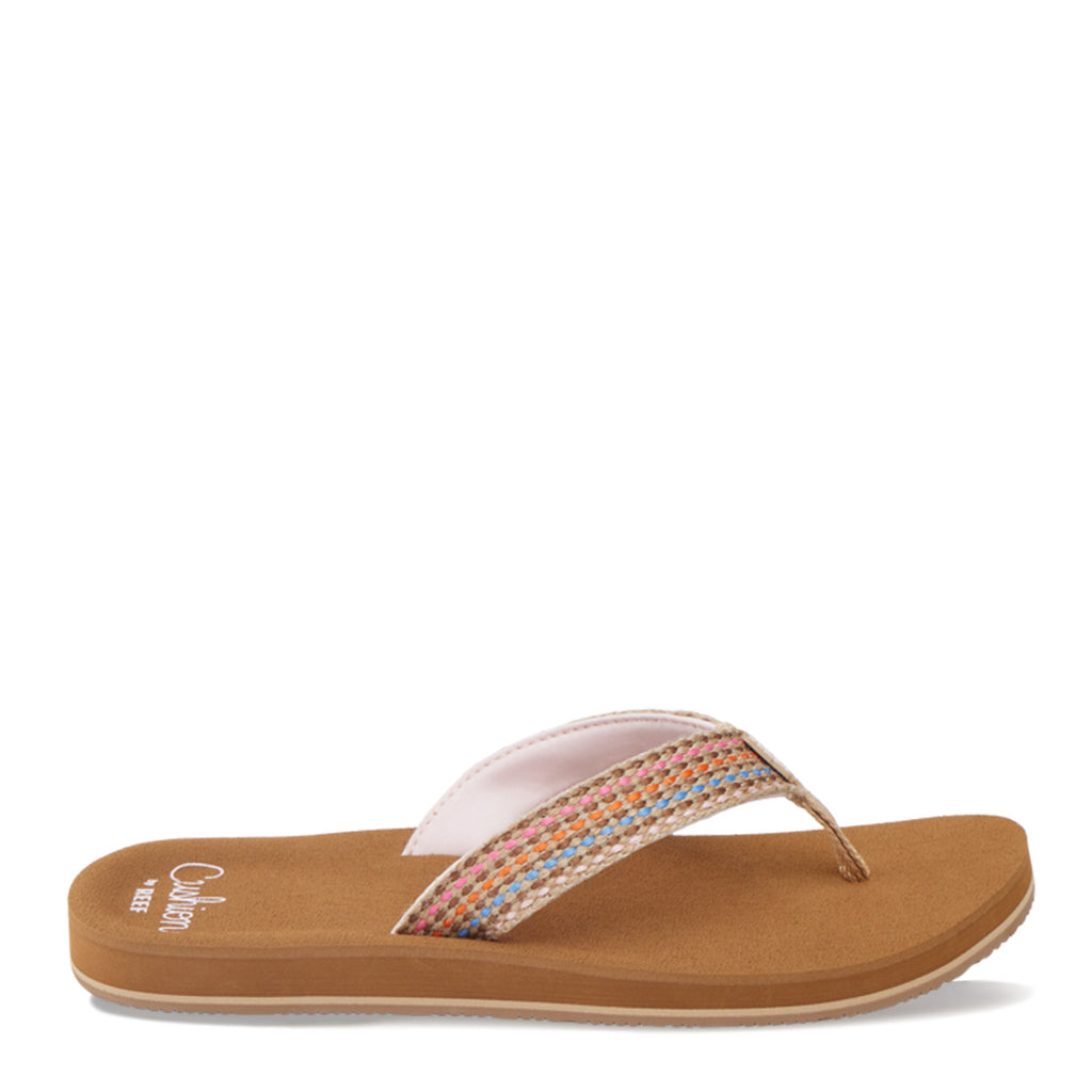 Women's Reef Baja Elana Sandal Brown/Pink CJ7336