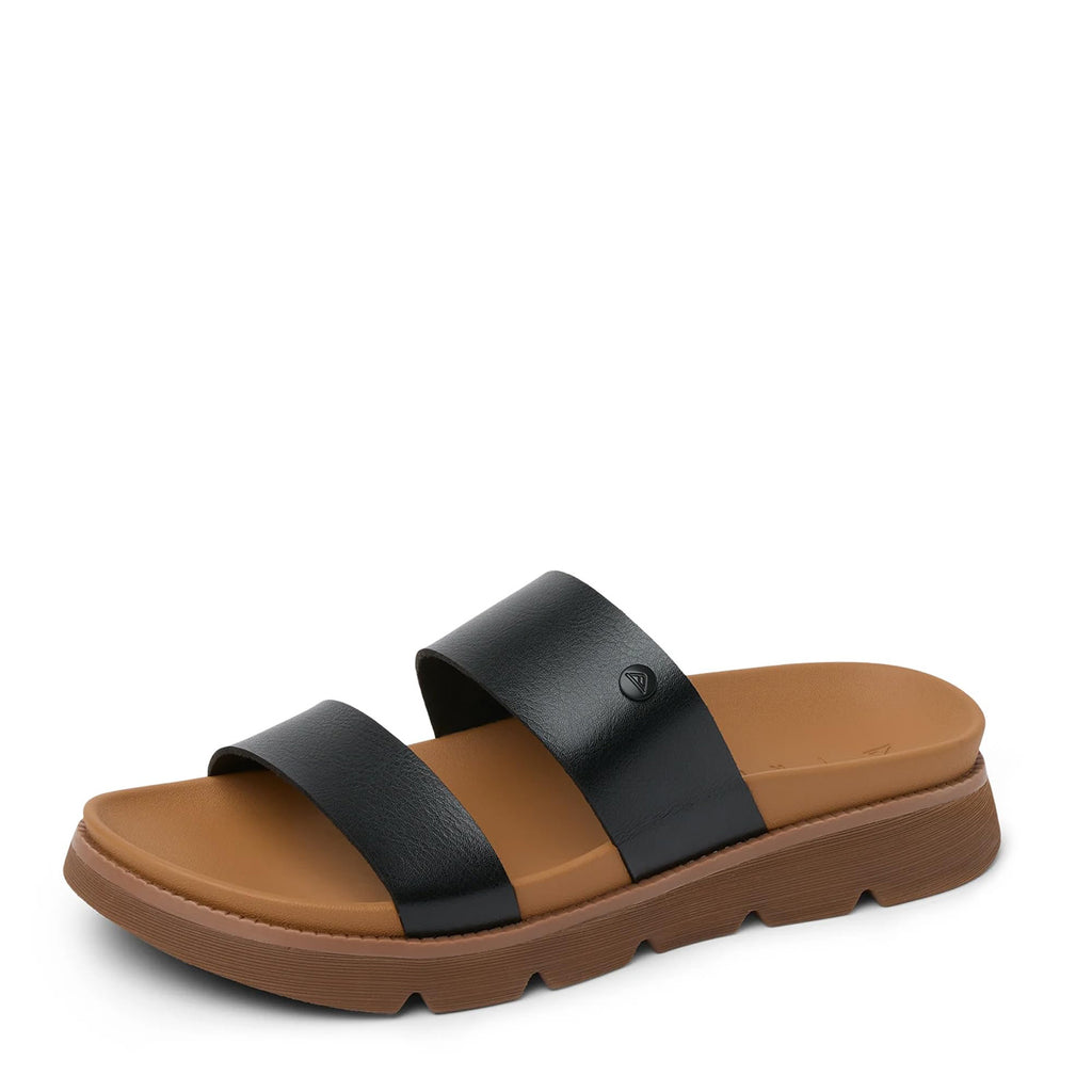 Women's Reef Vista Luxe Thea Sandal BLACK TAN CJ7370