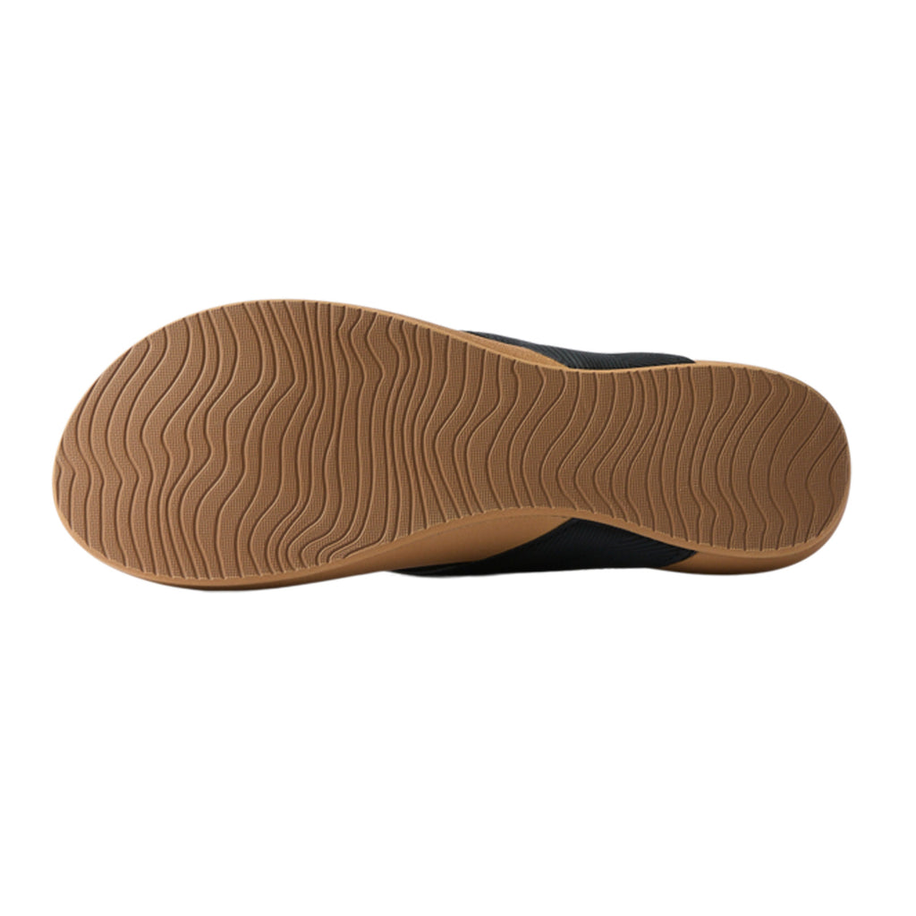 Women's Reef Cushion Melody Sandal BLACK TAN CJ8132