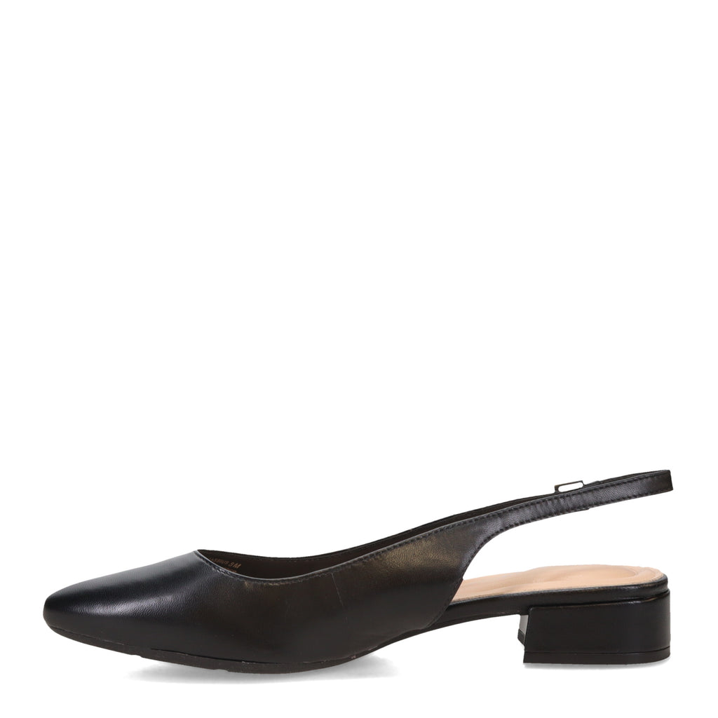 Women's Easy Spirit Cassius Pump BLACK LEATHER E-CASSIUS-BLK01