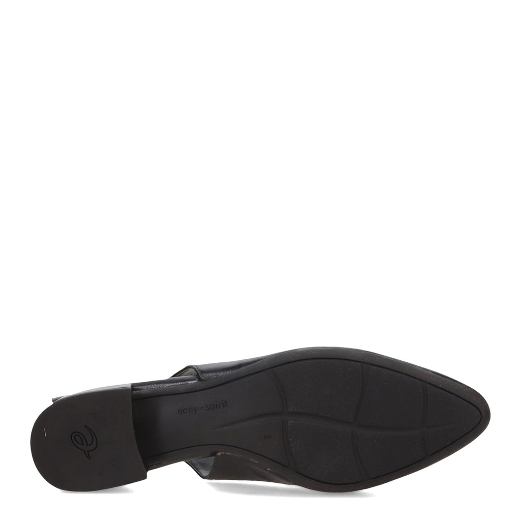 Women's Easy Spirit Cassius Pump BLACK LEATHER E-CASSIUS-BLK01