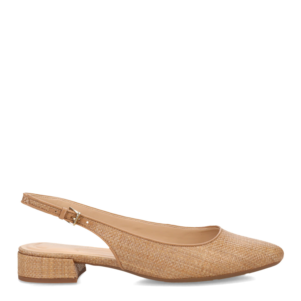 Women's Easy Spirit Cassius Pump BROWN RAFFIA E-CASSIUS2-MBR0