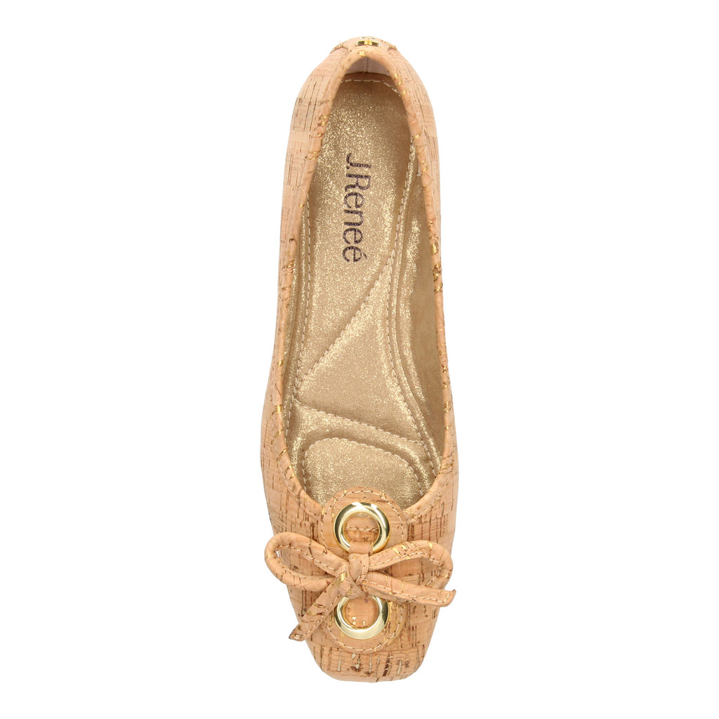 Women's J Renee Edie Flat GOLD CORK EDIE-CONAG