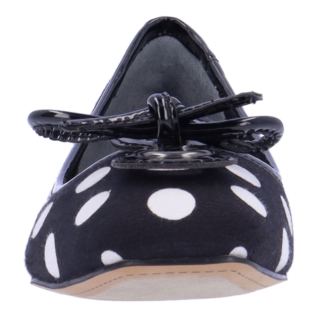 Women's J Renee Edie Flat BLACK/WHITE POLKA DOT EDIE-FABWP