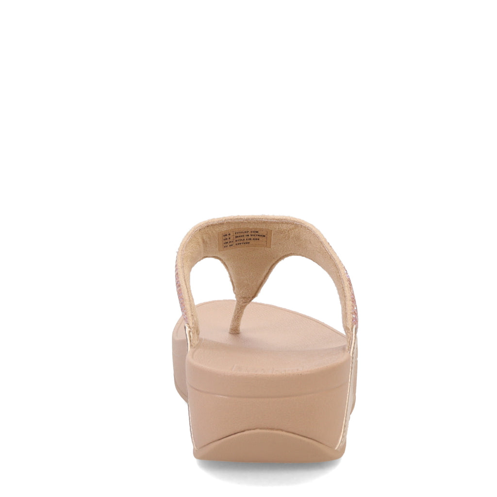 Women's FitFlop Lulu Crystal Thong Sandal LATTE BEIGE EJ8-A94