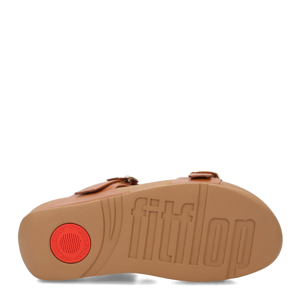Women's FitFlop Lulu Adjustable Buckle Slide Sandal LIGHT TAN ES7-592