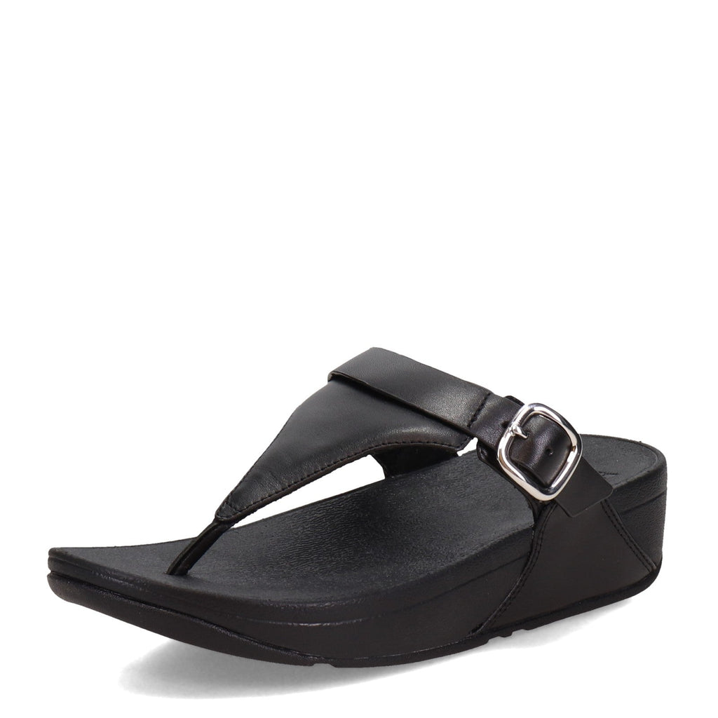 Women's FitFlop Lulu Adjustable Thong Sandal BLACK ES8-090